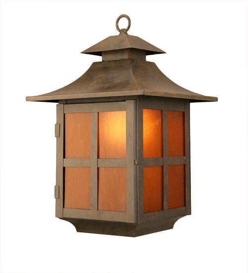 2nd Ave Lighting Pagoda 11" Wall Sconce in Coffee Bean Finish