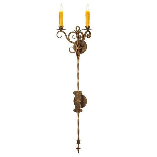 2nd Ave Lighting Palmira 13" Wide 12 LT Wall Sconce in Gilded Tobacco Finish