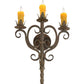2nd Ave Lighting Palmira 15" Wide 3 LT Wall Sconce in Organic Rust Finish