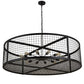 2nd Ave Lighting Paloma Golpe 60" Pendant in Textured Black Finish