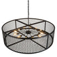 2nd Ave Lighting Paloma Golpe 60" Pendant in Textured Black Finish