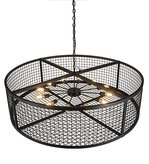 2nd Ave Lighting Paloma Golpe 60" Pendant in Textured Black Finish