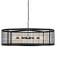 2nd Ave Lighting Paloma Golpe 60" Pendant in Textured Black Finish