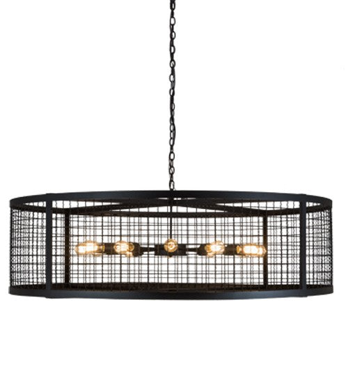 2nd Ave Lighting Paloma Golpe 60" Pendant in Textured Black Finish
