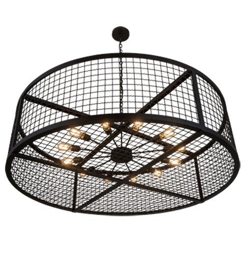 2nd Ave Lighting Paloma Golpe 60" Pendant in Textured Black Finish