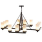 2nd Ave Lighting Parker 48" Wide 12 LT Chandelier in Classic Rust Finish