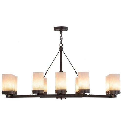 2nd Ave Lighting Parker 48" Wide 12 LT Chandelier in Classic Rust Finish