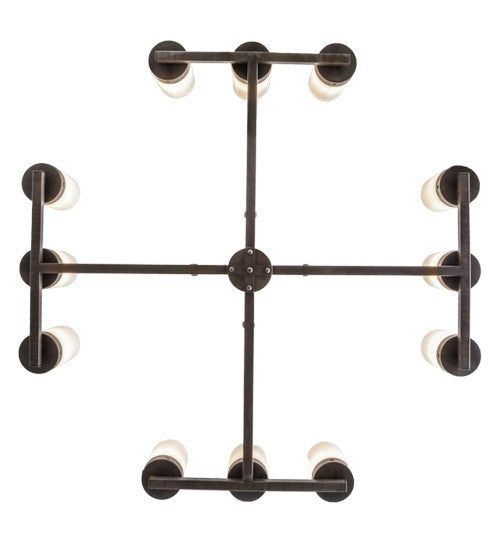 2nd Ave Lighting Parker 48" Wide 12 LT Chandelier in Classic Rust Finish