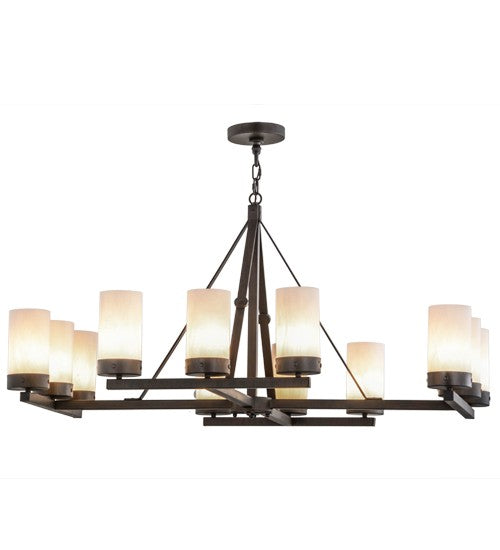 2nd Ave Lighting Parker 48" Wide 12 LT Chandelier in Classic Rust Finish
