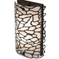 2nd Ave Lighting Parmecia 10" Wall Sconce in Oil Rubbed Bronze Finish