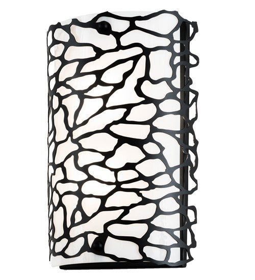 2nd Ave Lighting Parmecia 10" Wall Sconce in Textured Black Finish