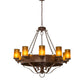 2nd Ave Lighting Parnella 48" Wide 10 LT Chandelier in Rusty Nail Finish