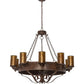 2nd Ave Lighting Parnella 48" Wide 10 LT Chandelier in Rusty Nail Finish