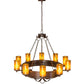 2nd Ave Lighting Parnella 48" Wide 10 LT Chandelier in Rusty Nail Finish