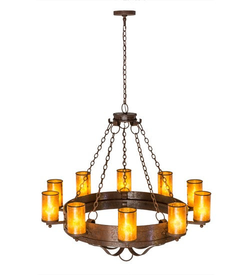 2nd Ave Lighting Parnella 48" Wide 10 LT Chandelier in Rusty Nail Finish