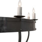 2nd Ave Lighting Parnella 54" Wide 10 Light Chandelier in Charcoal Grey Finish