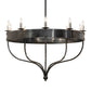 2nd Ave Lighting Parnella 54" Wide 10 Light Chandelier in Charcoal Grey Finish