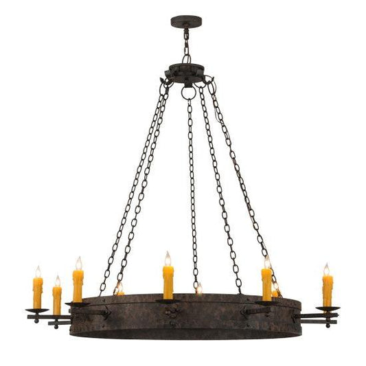 2nd Ave Lighting Parnella 60" Wide 10 LT Chandelier in Coffee Bean Finish