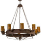 2nd Ave Lighting Parnella 60" Wide 10 LT Chandelier in Rusty Nail Finish