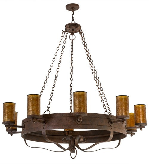 2nd Ave Lighting Parnella 60" Wide 10 LT Chandelier in Rusty Nail Finish