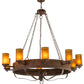 2nd Ave Lighting Parnella 60" Wide 10 LT Chandelier in Rusty Nail Finish