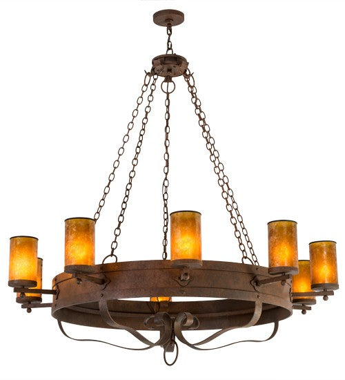 2nd Ave Lighting Parnella 60" Wide 10 LT Chandelier in Rusty Nail Finish
