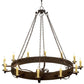 2nd Ave Lighting Parnella 72" Wide 12 LT Chandelier in Coffee Bean Finish