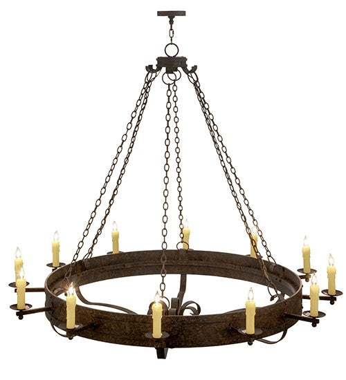 2nd Ave Lighting Parnella 72" Wide 12 LT Chandelier in Coffee Bean Finish