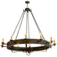2nd Ave Lighting Parnella 72" Wide 12 LT Chandelier in Coffee Bean Finish