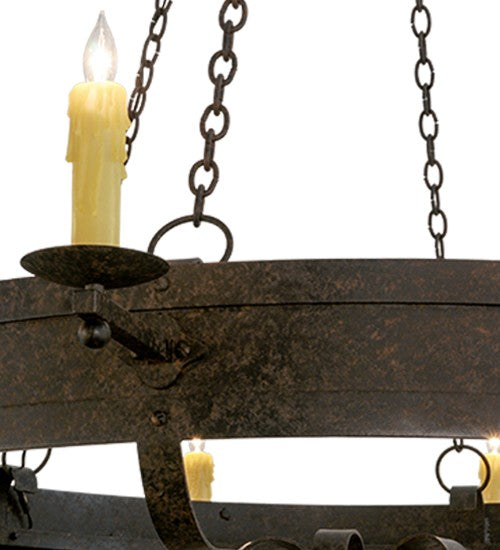 2nd Ave Lighting Parnella 72" Wide 12 LT Chandelier in Coffee Bean Finish