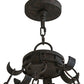 2nd Ave Lighting Parnella 72" Wide 12 LT Chandelier in Coffee Bean Finish