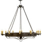 2nd Ave Lighting Parnella 72" Wide 12 LT Chandelier in Coffee Bean Finish