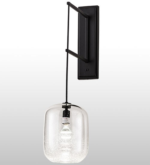 2nd Ave Lighting Pastilla 8" Wall Sconce in Solar Black Finish