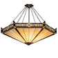 2nd Ave Lighting Peaches 49" Wide Inverted Pendant in Mahogany Bronze Finish