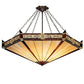 2nd Ave Lighting Peaches 49" Wide Inverted Pendant in Mahogany Bronze Finish