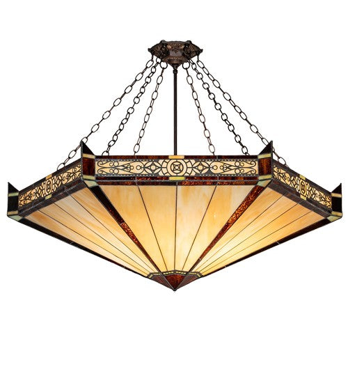 2nd Ave Lighting Peaches 49" Wide Inverted Pendant in Mahogany Bronze Finish
