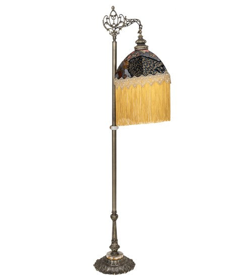 2nd Ave Lighting Peacock 72" High Bridge Arm Floor Lamp With Antique Finish