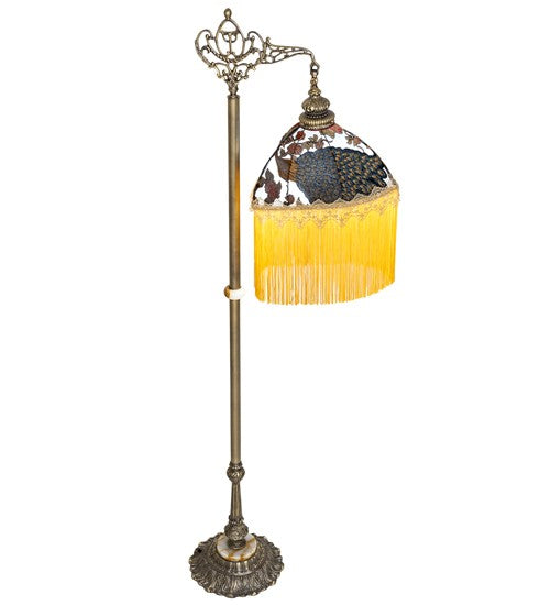 2nd Ave Lighting Peacock 72" High Bridge Arm Floor Lamp With Antique Finish