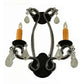 2nd Ave Lighting Peak 16" Crystal Wall Sconce in Textured Black Finish