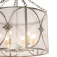 2nd Ave Lighting Penelope 30" Wide 6 Light Pendant in Light Sandstone Finish