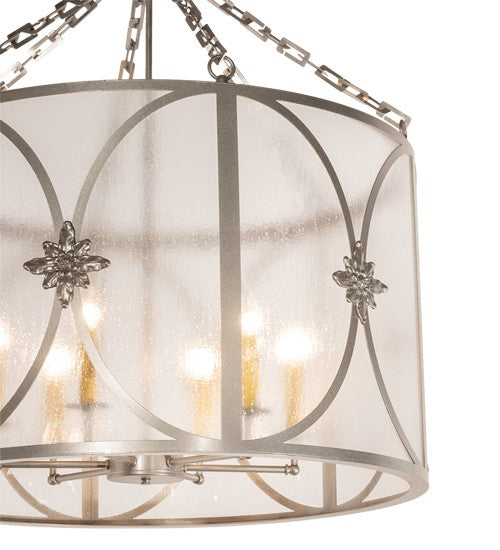 2nd Ave Lighting Penelope 30" Wide 6 Light Pendant in Light Sandstone Finish