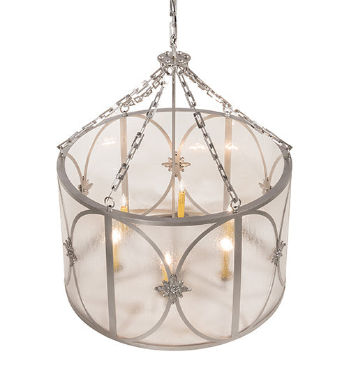 2nd Ave Lighting Penelope 30" Wide 6 Light Pendant in Light Sandstone Finish