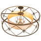 2nd Ave Lighting Penelope 36" Wide 6 Light Pendant in Antique Copper Finish