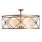 2nd Ave Lighting Penelope 36" Wide 6 Light Pendant in Antique Copper Finish