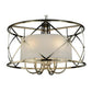 2nd Ave Lighting Penelope 38.5" Wide 6 LT Pendant in Brushed Nickel Finish