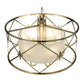 2nd Ave Lighting Penelope 38.5" Wide 6 LT Pendant in Brushed Nickel Finish