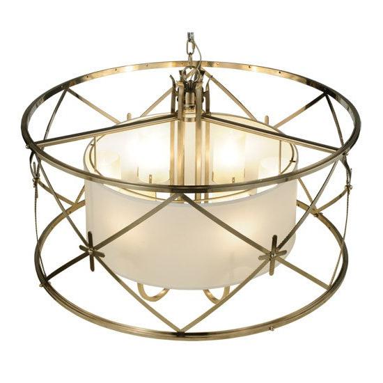 2nd Ave Lighting Penelope 38.5" Wide 6 LT Pendant in Brushed Nickel Finish