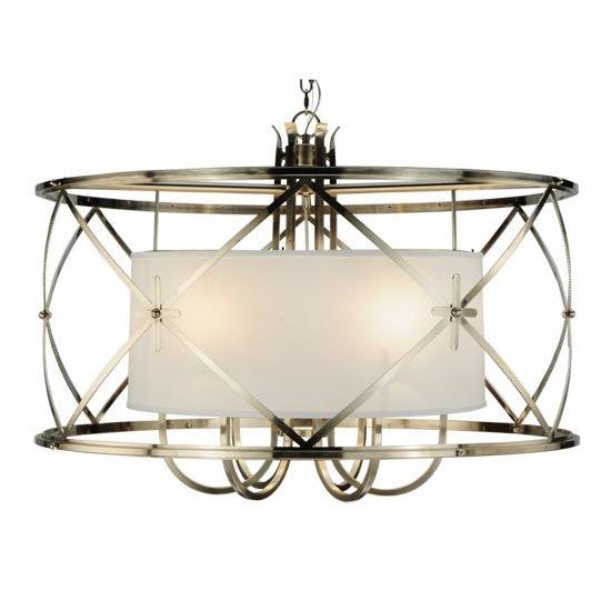 2nd Ave Lighting Penelope 38.5" Wide 6 LT Pendant in Brushed Nickel Finish