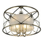 2nd Ave Lighting Penelope 38.5" Wide 6 LT Pendant in Brushed Nickel Finish