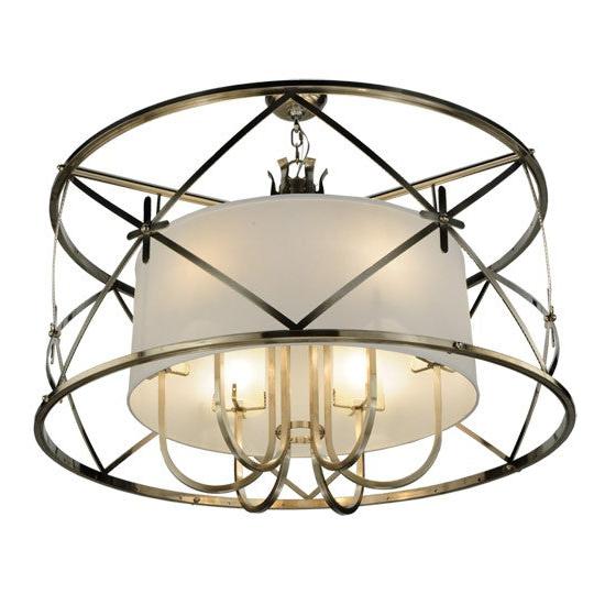 2nd Ave Lighting Penelope 38.5" Wide 6 LT Pendant in Brushed Nickel Finish